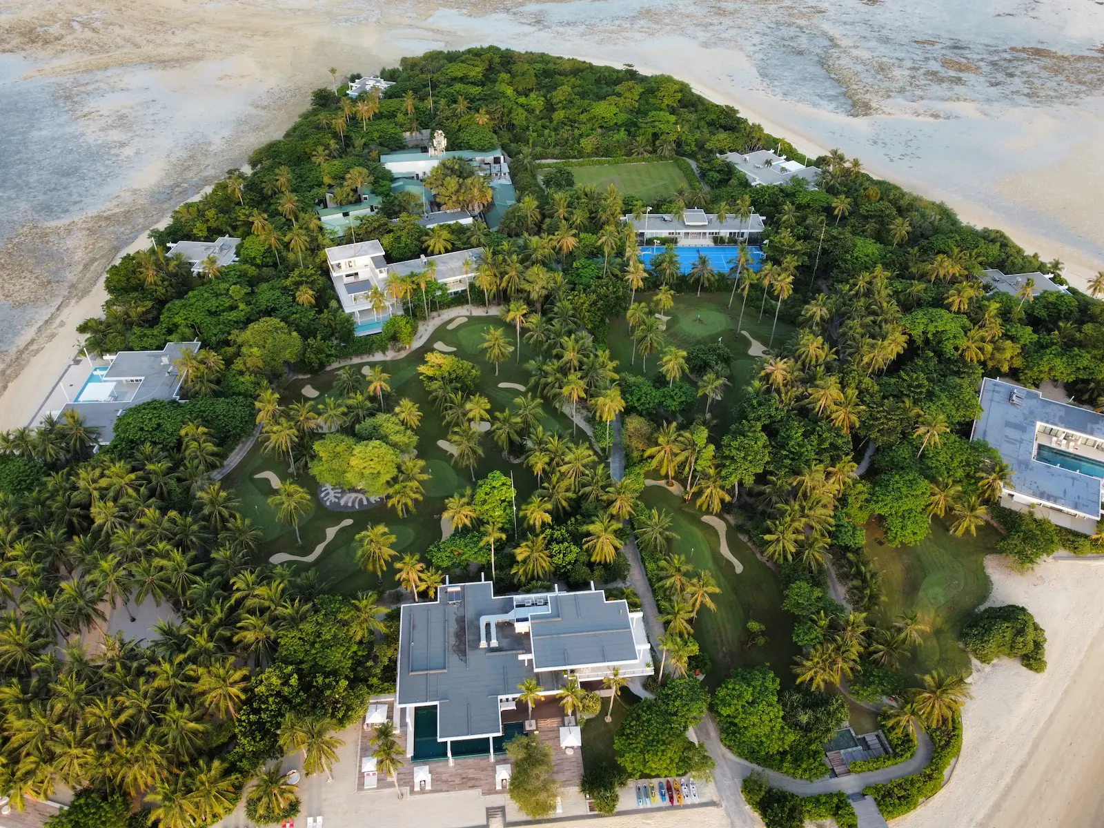 Luxury private island resort