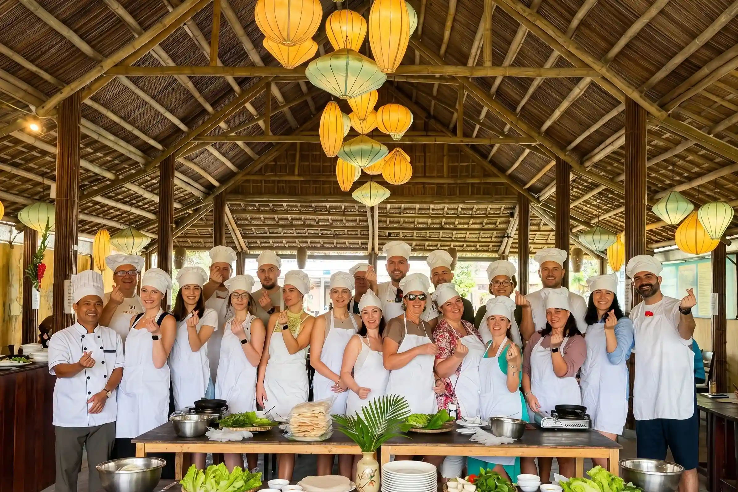 Group cooking class in Hoi An
