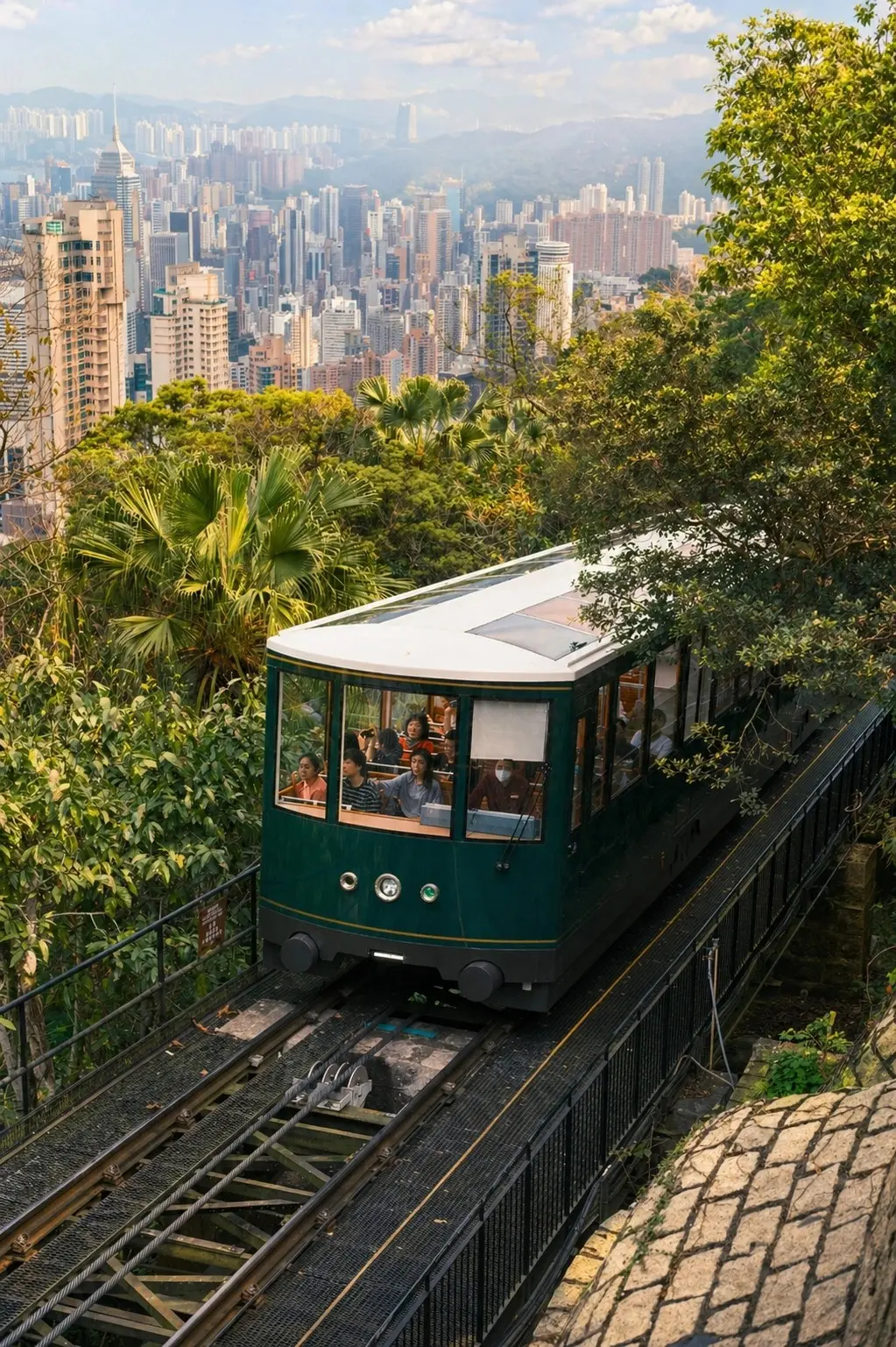 The Peak overlooking Hong Kong