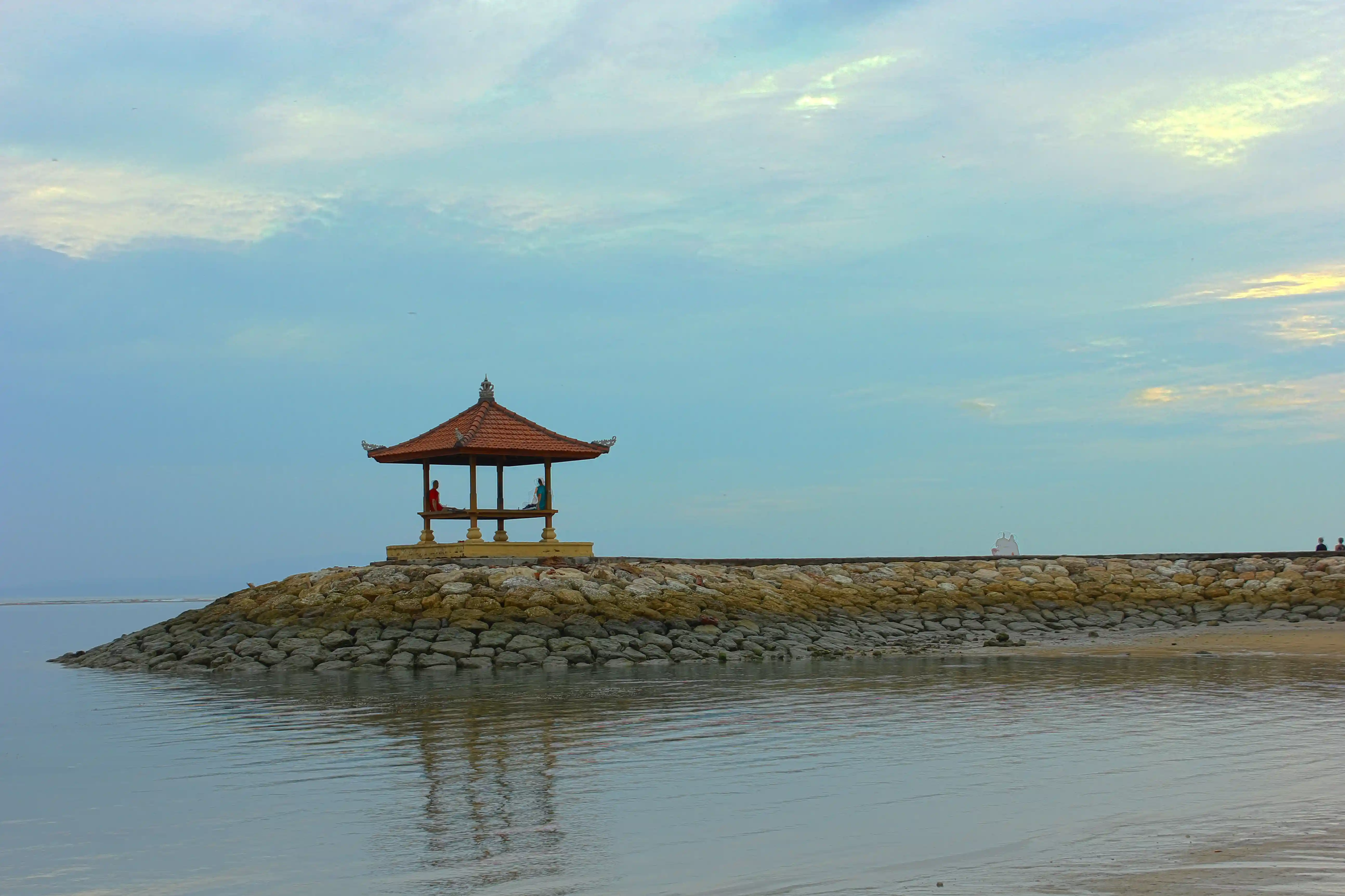 Aerial scenery of Sanur Beach, Bali