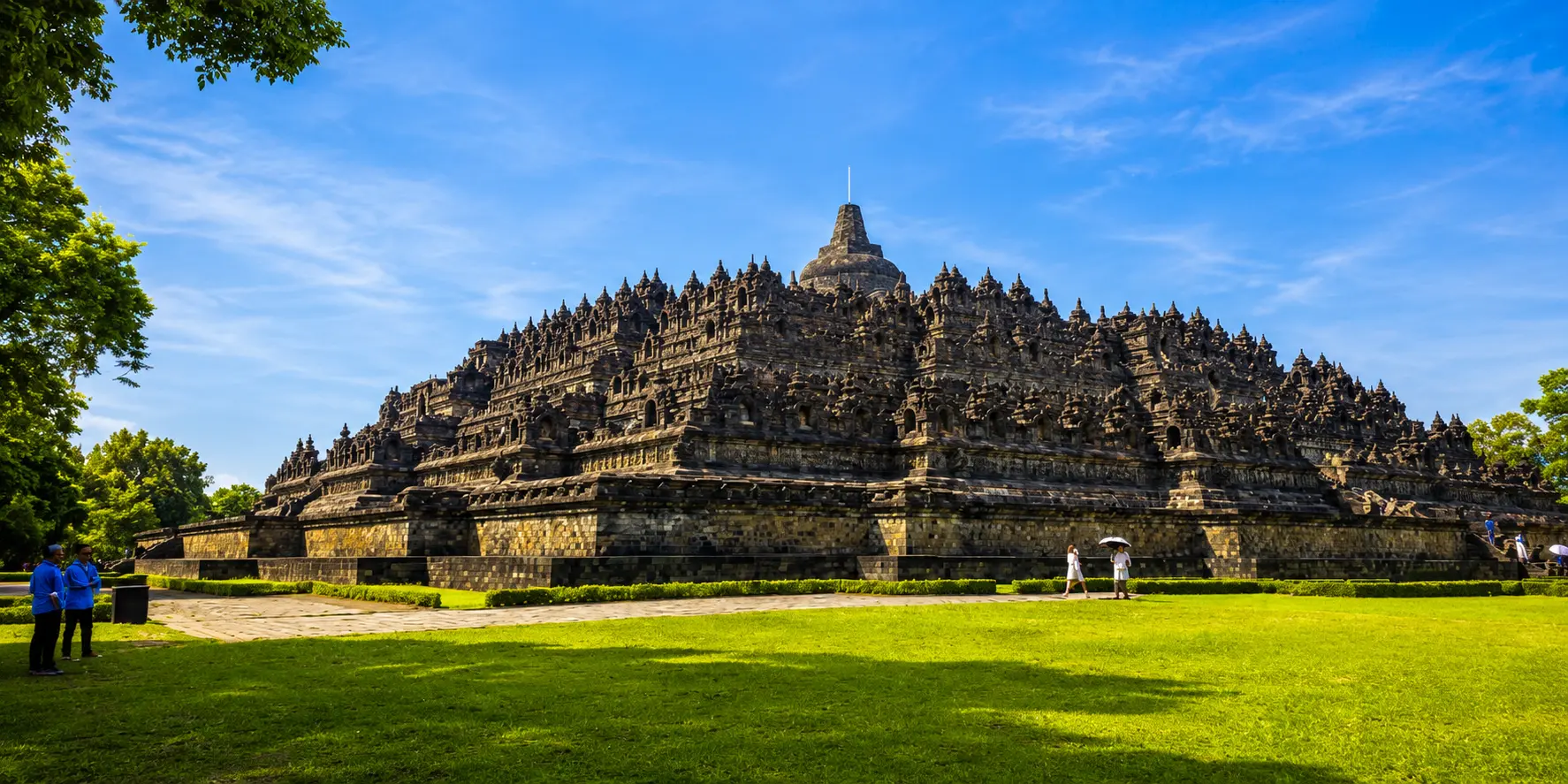 Borobudur temple panorama, Yogyakarta