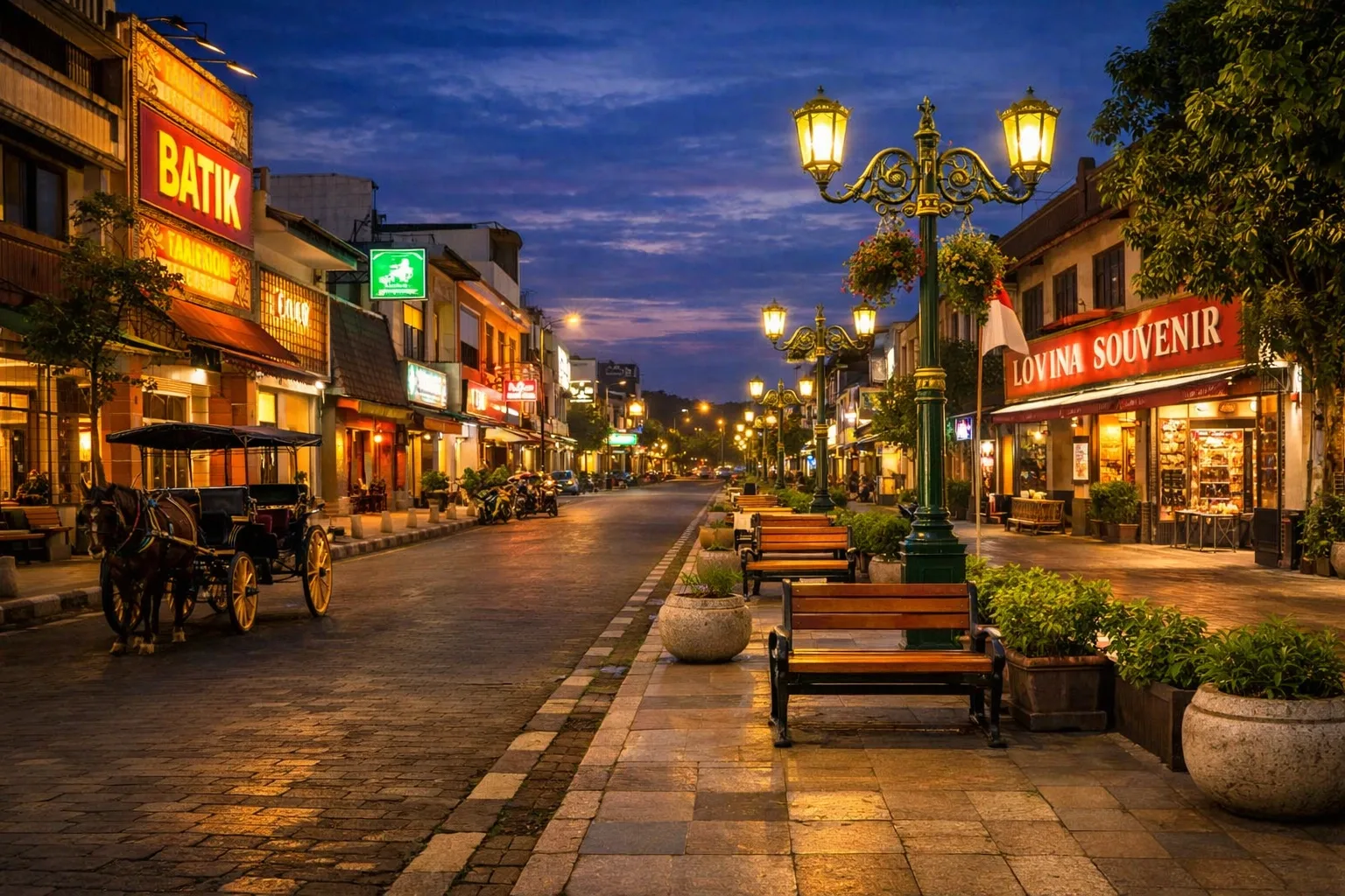 Malioboro Street at night, Yogyakarta