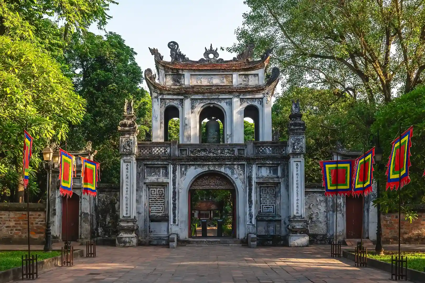 Gate to Van Mieu, the Temple of Literature, Hanoi